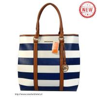 michael kors striped groot blauw bakken Outlet Roermond e4t0w170